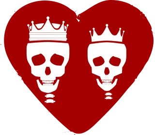 Eternal love Skulls Lovers Stickdatei