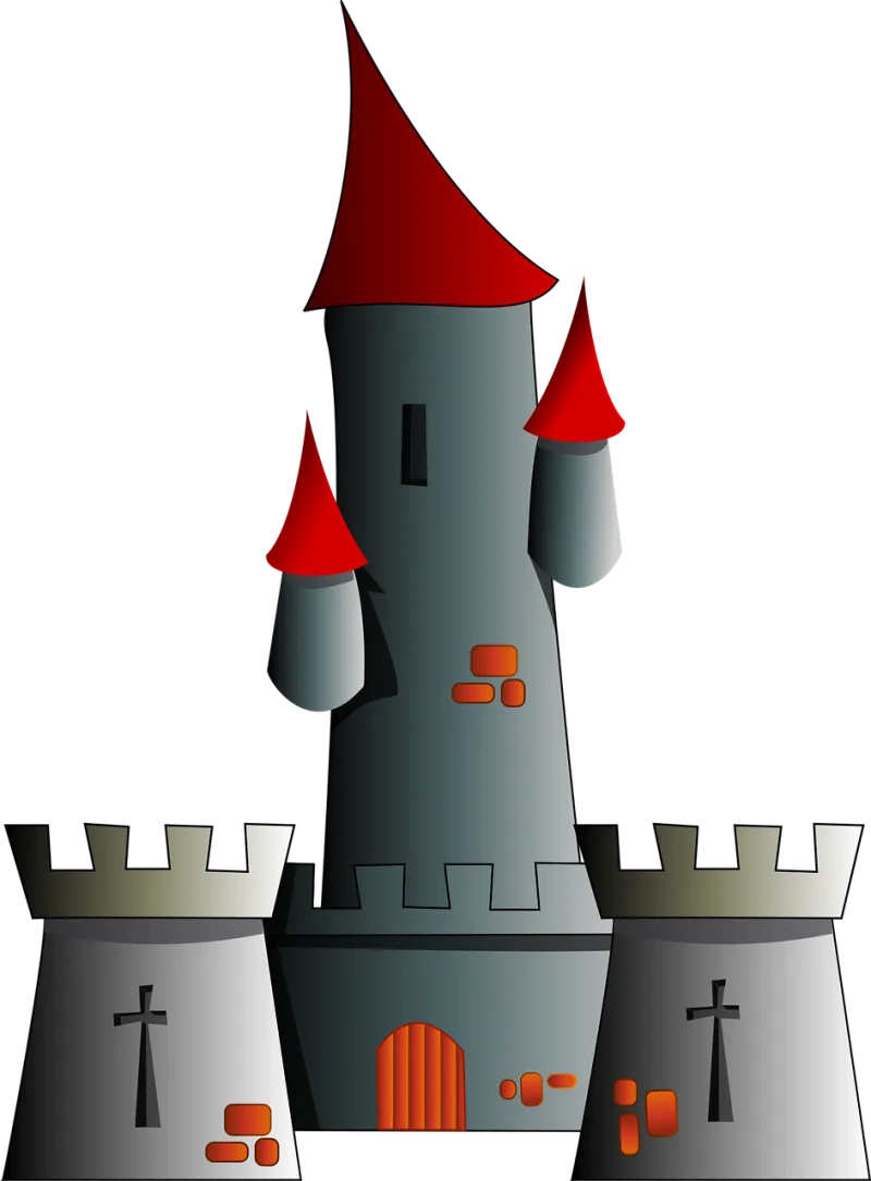 Castle Chateau Fortress Stickdatei – Kinder
