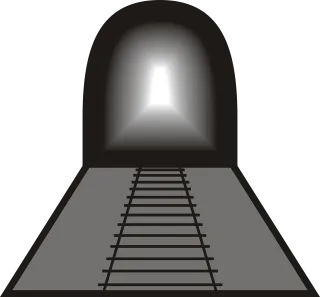Tunnel Tracks Rails Stickdatei
