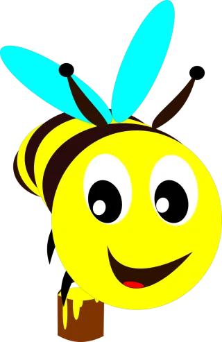 Bee Honey Flower Stickdatei
