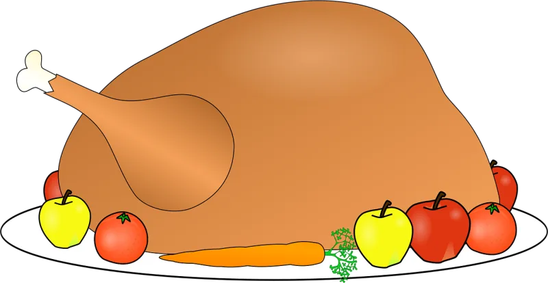 Turkey Food Dinner Stickdatei – Essen & Trinken