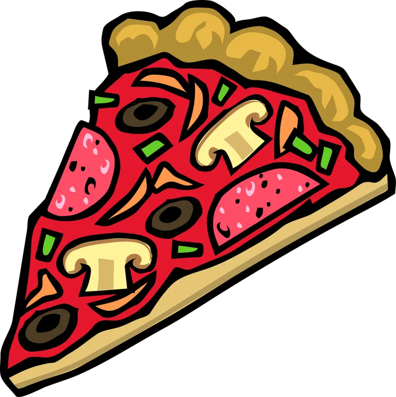 Pizza Food Slice Stickdatei – Essen & Trinken