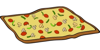 Pizza Food Cheese Stickdatei
