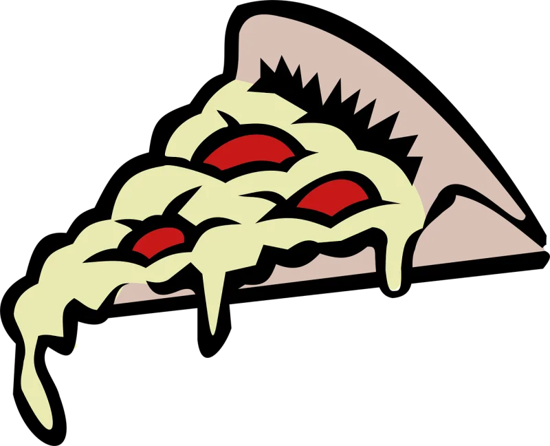 Pizza Slice Food Stickdatei – Essen & Trinken