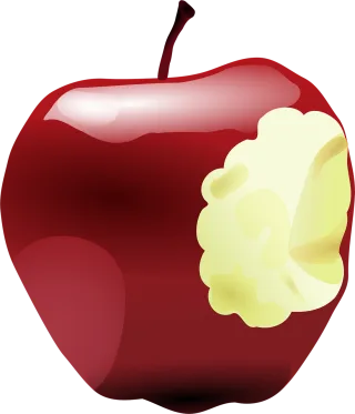 Apple Red Fruit Stickdatei