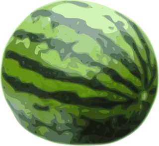 Watermelon Fruit Green Stickdatei