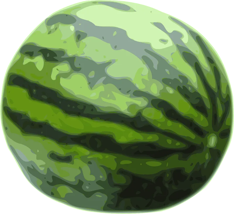 Watermelon Fruit Green Stickdatei – Essen & Trinken