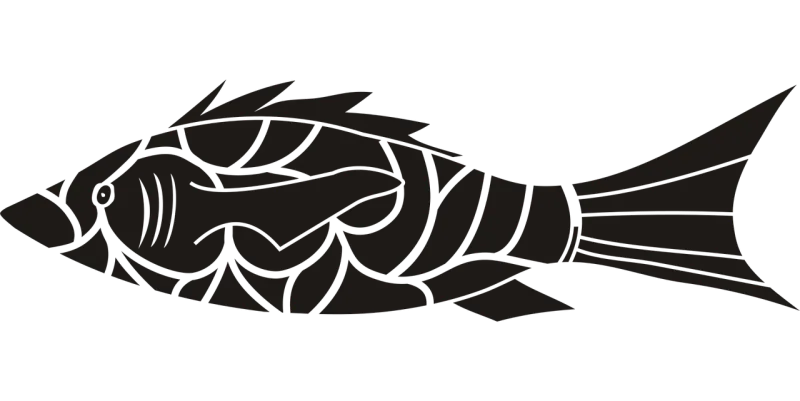 Fish Symbol Vector Stickdatei – Sport
