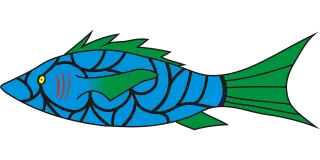 Fish Symbol Vector Stickdatei