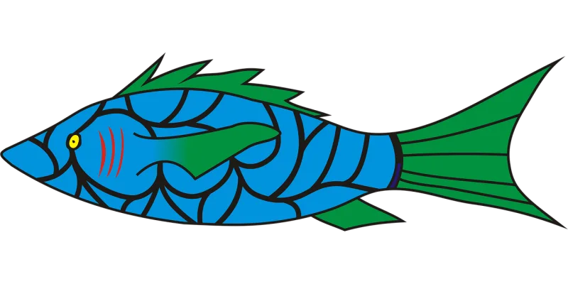 Fish Symbol Vector Stickdatei – Sport