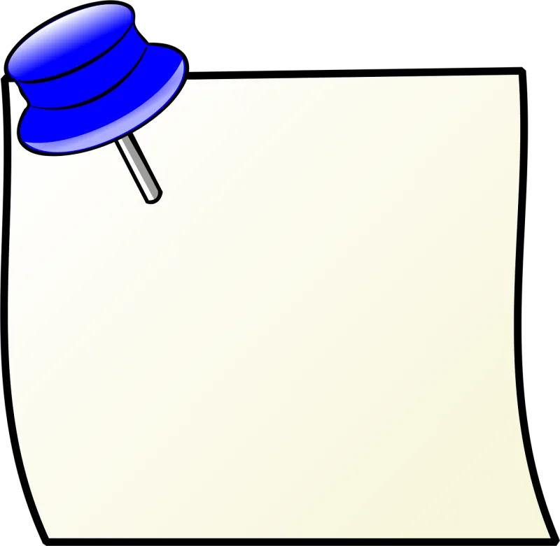 Paper Pushpin Notice Stickdatei – Musik