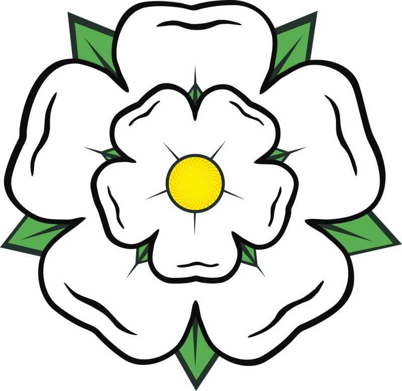 Yorkshire rose County England Stickdatei – Blumen