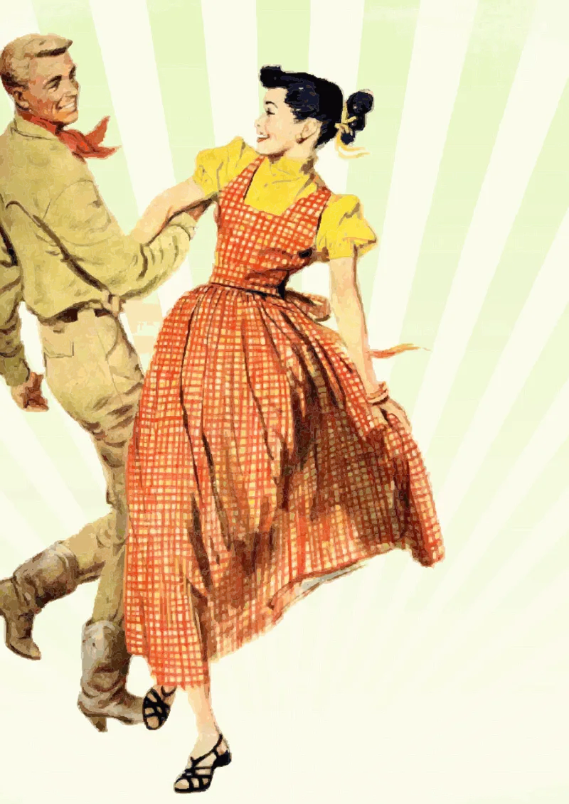 Dancers Vintage Vector Stickdatei – Herzen & Liebe