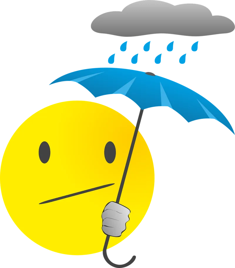 Smiley Emoticon Rain Stickdatei – Natur