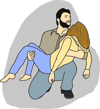 Woman Man Police Stickdatei – Herzen & Liebe