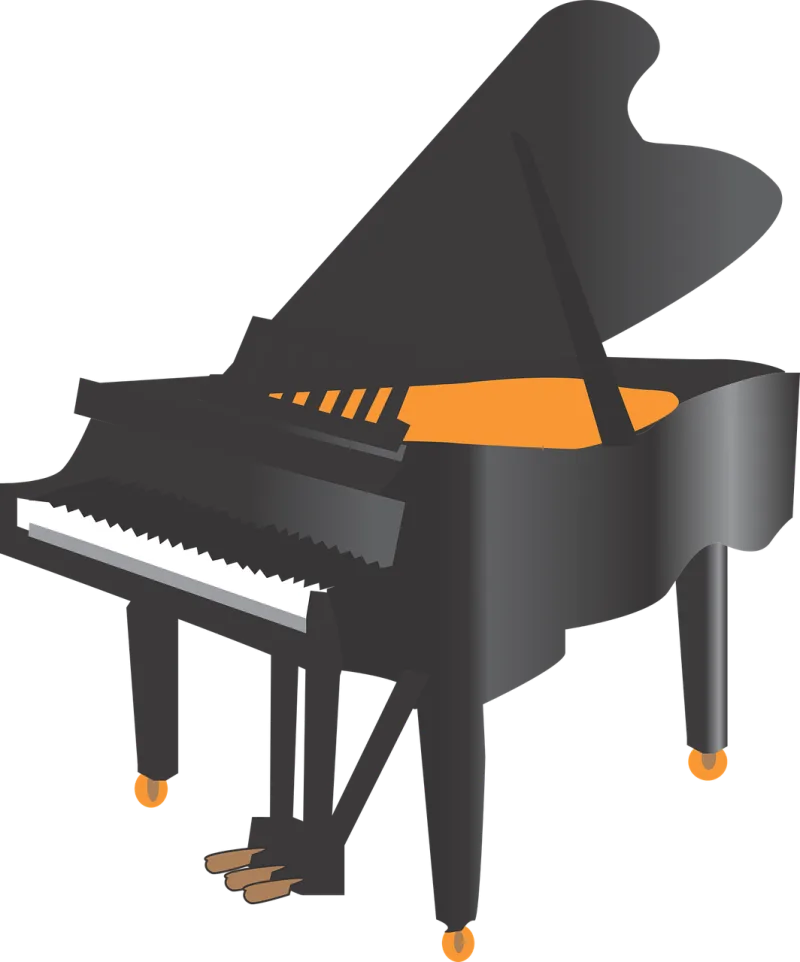 Piano Grand Instrument Stickdatei – Musik