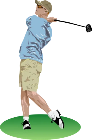 Golf Golfer Playing Stickdatei