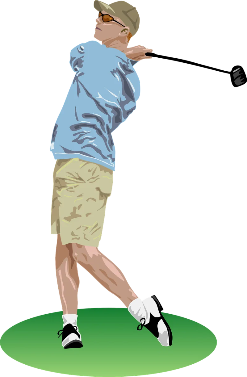 Golf Golfer Playing Stickdatei – Sport