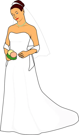 Bride Wedding Dress Stickdatei