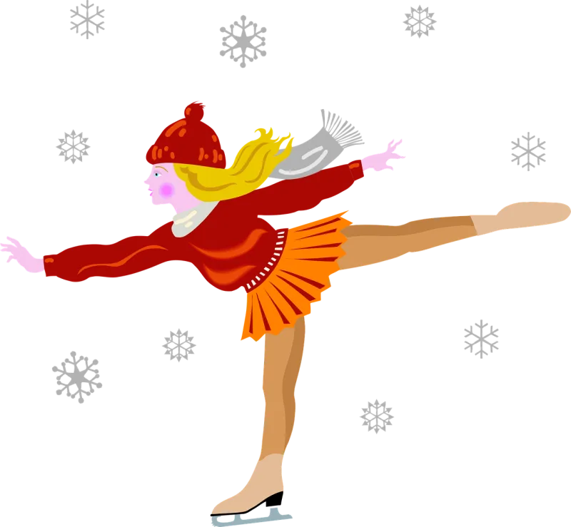 Girl Figure Skate Stickdatei – Weihnachten