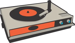 Record player Needle Retro Stickdatei