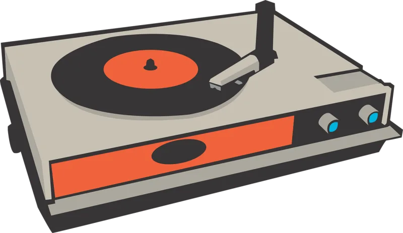 Record player Needle Retro Stickdatei – Musik