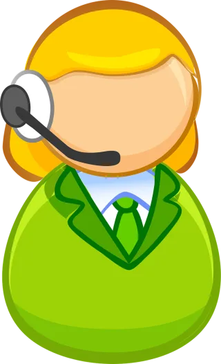 Girl Operator Call center Stickdatei