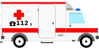 Ambulance Automobile Rescue service Stickdatei