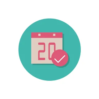 Calender Icon Web Stickdatei – Musik