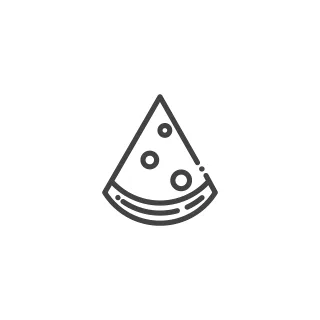 Pizza Icon Food Stickdatei
