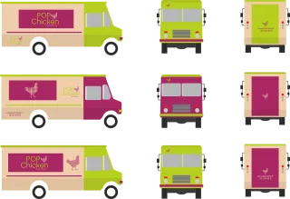 Food truck Truck Food Stickdatei