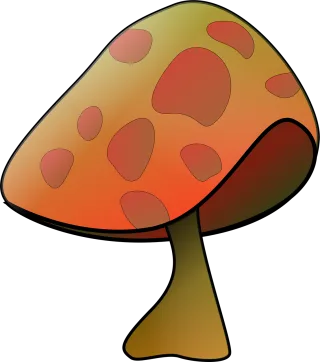 Mushroom Plants Cute Stickdatei