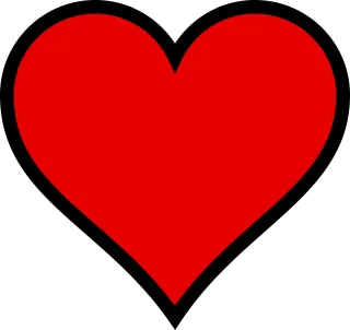 Heart Shape Red Stickdatei – Herzen & Liebe