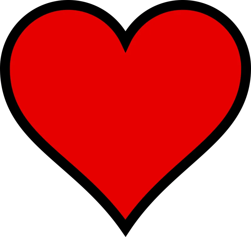 Heart Shape Red Stickdatei – Herzen & Liebe