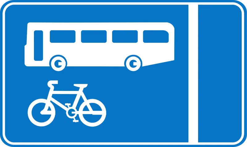 Signs Bus Lane Stickdatei – Fahrzeuge