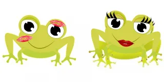 Frogs Love Kisses Stickdatei