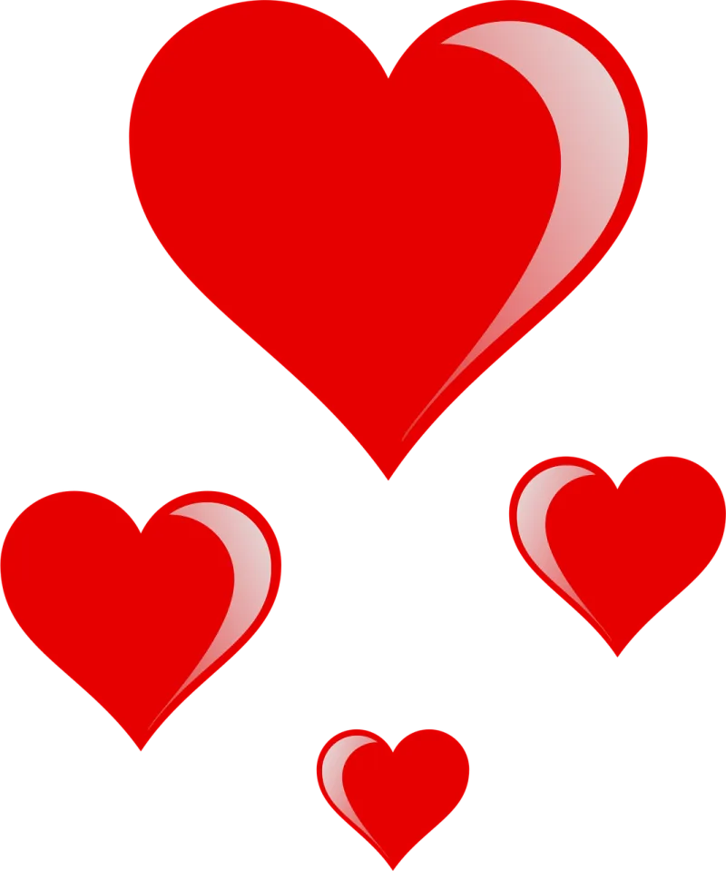 Hearts Kiss Flying Stickdatei – Herzen & Liebe