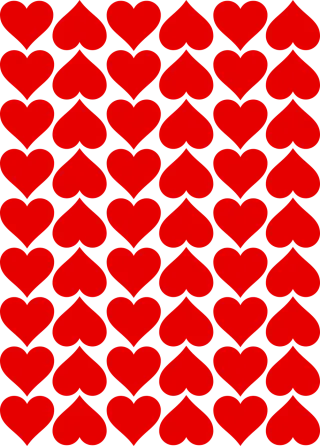 Hearts Tiles Valentines Stickdatei