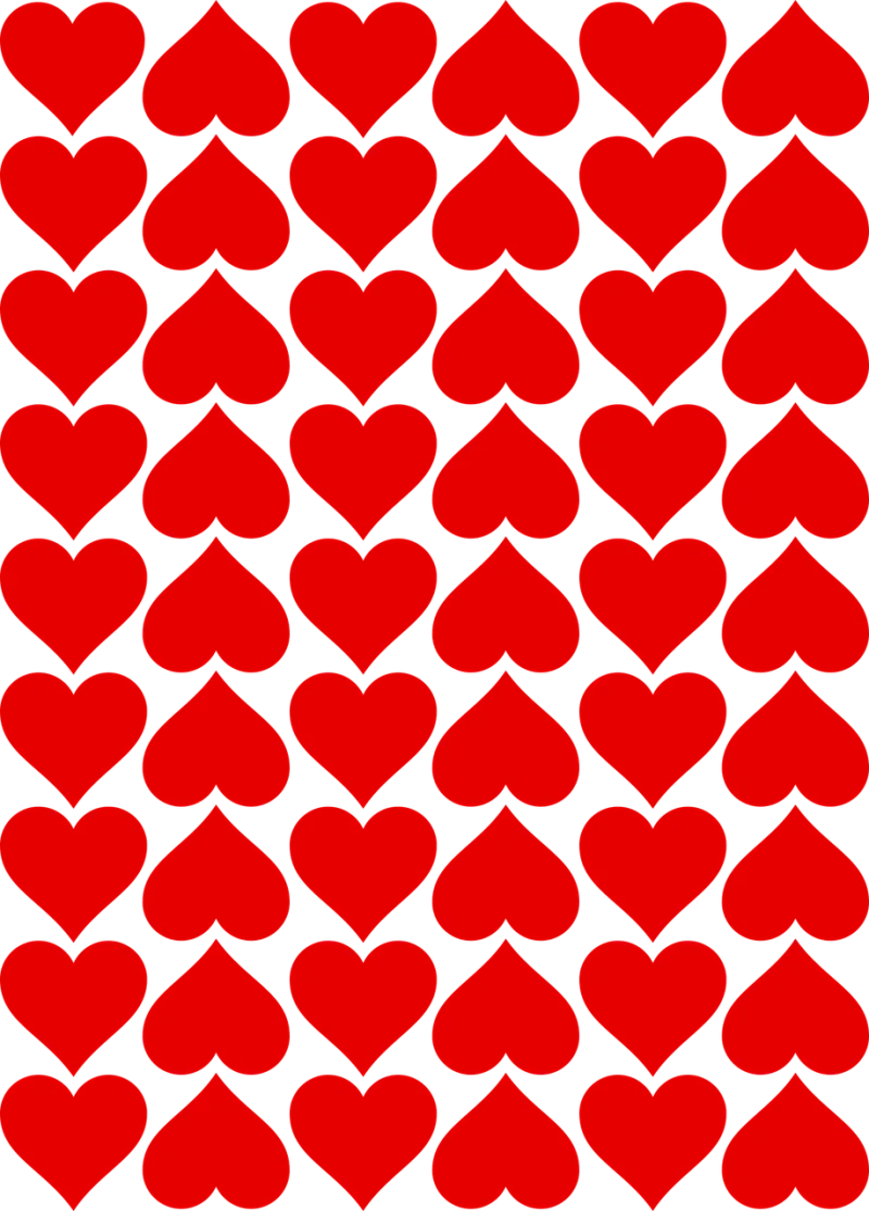 Hearts Tiles Valentines Stickdatei – Herzen & Liebe