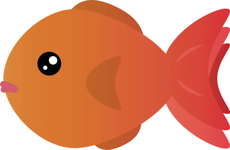 Goldfish Fish Fishbowl Stickdatei – Tiere