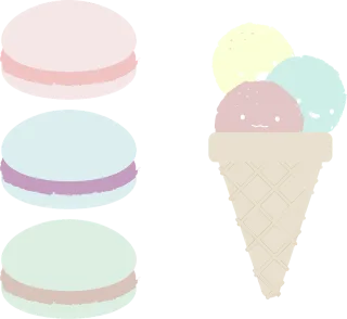 Snack Food Macaroon Stickdatei