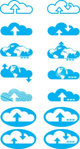 Cloud Upload Download Stickdatei