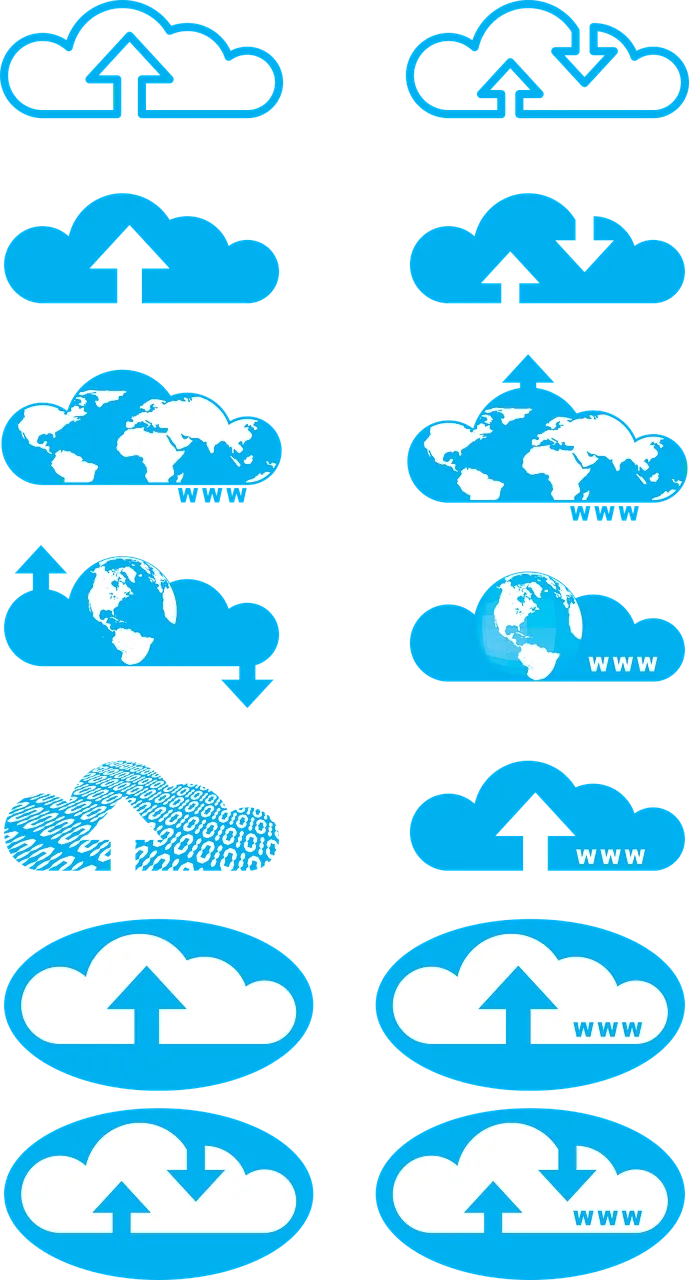 Cloud Upload Download Stickdatei – Natur