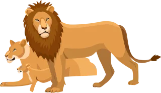 Lion Cub Wildlife Stickdatei