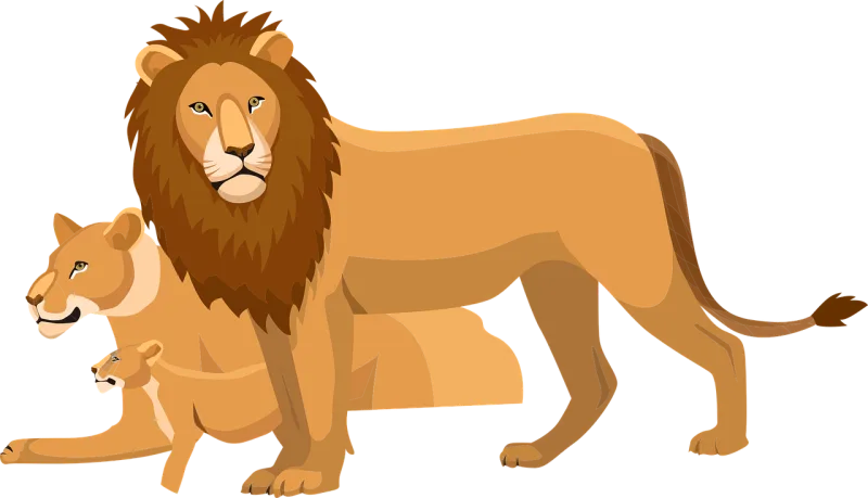 Lion Cub Wildlife Stickdatei – Tiere