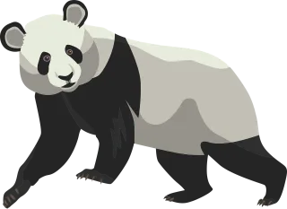 Panda Bear Animal Stickdatei