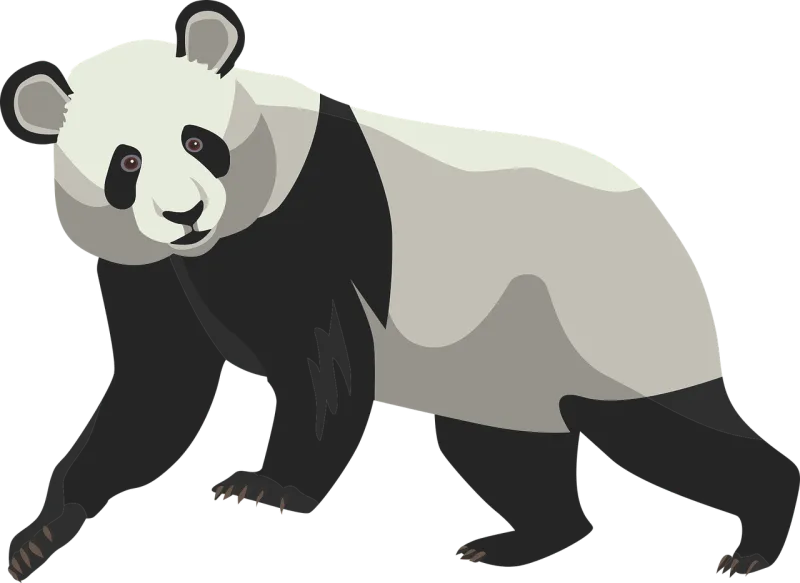 Panda Bear Animal Stickdatei – Tiere