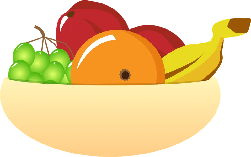 Fruit bowl Fruits Food Stickdatei – Essen & Trinken