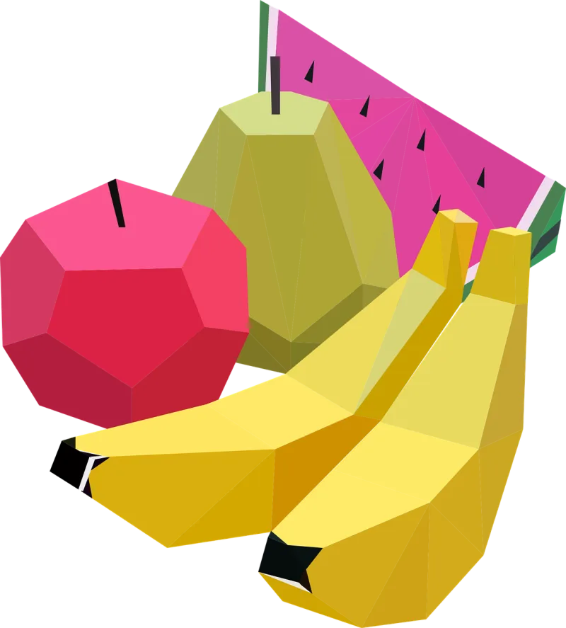 Fruit Pear Banana Stickdatei – Essen & Trinken