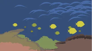 Ocean Nature Fish Stickdatei